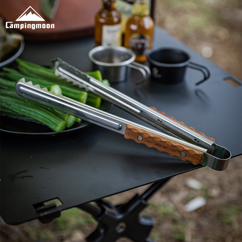 Outdoor Y Camping - アウトドアキャンプキッチン用品調理器具サービングトングバーベキュークリップクランプバーベキュー食品トングステンレス鋼バーベキュー食品クリップクランプ