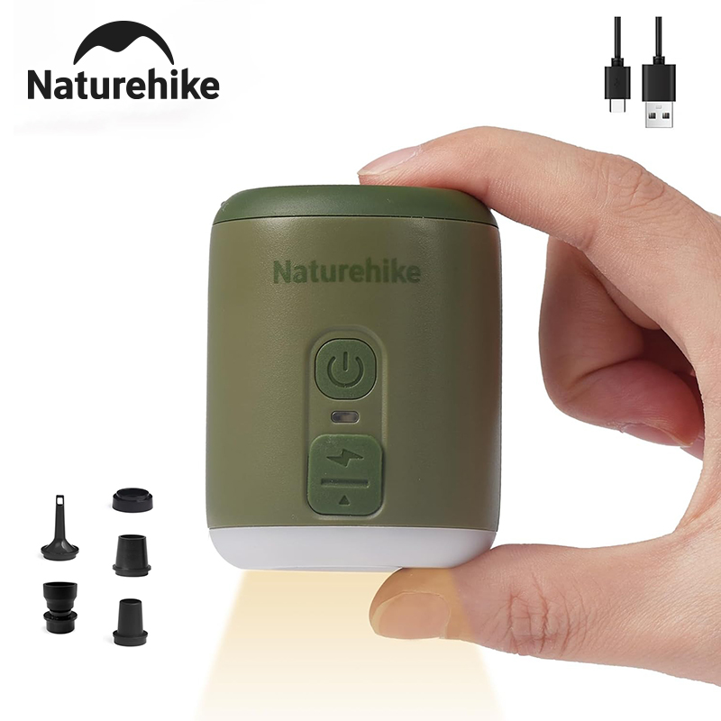 Outdoor Camping Rug - Naturehike 多機能エアポンプ屋外ミニポータブル高速充電エアポンプインフレータブルマット旅行キャンプポンプ用