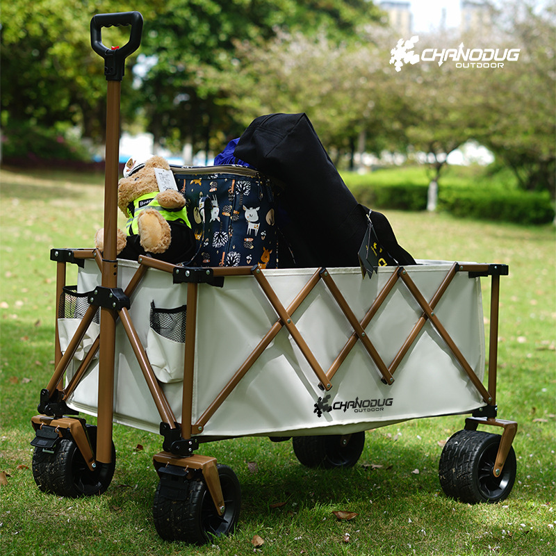 Camping Quad - 折りたたみ式キャンプワゴン、頑丈な四輪折りたたみユーティリティカート