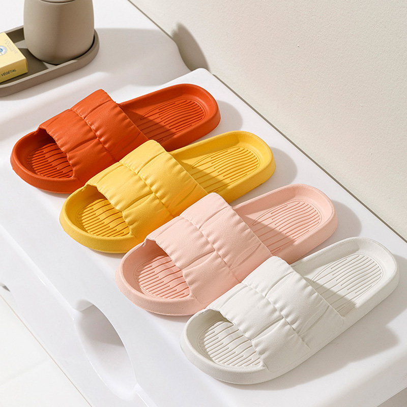 Outdoor Camping Slippers - 女性ソフトソールクラウドスリッパユニセックス快適な屋内屋外ビーチサンダル夏 EVA ノンスリップフリップフロップ