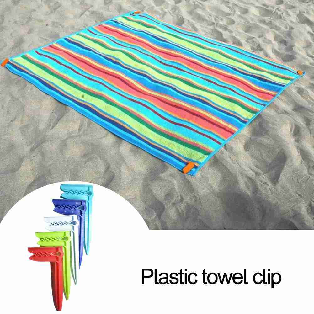 Outdoor Camping Rug - ビーチタオル用キャンプマット,屋外衣類,シートホルダー,クリップ,10個