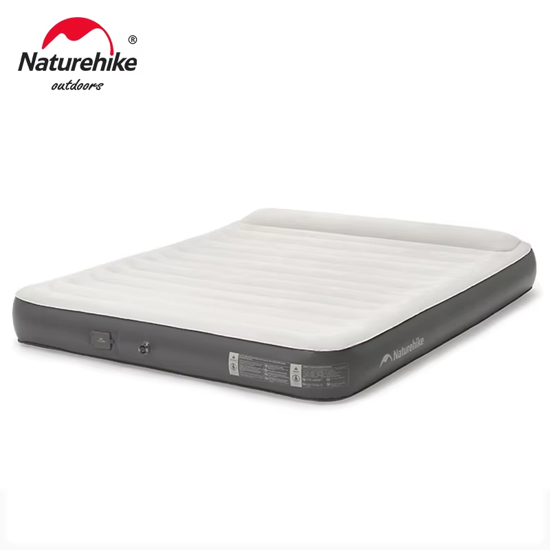 Outdoor Camping Rug - Naturehike-自己膨張式キャンプマットレス,統合ポンプ付きキャンプエアマット,枕付きスリーピングマット,家庭用,2〜3人用テント