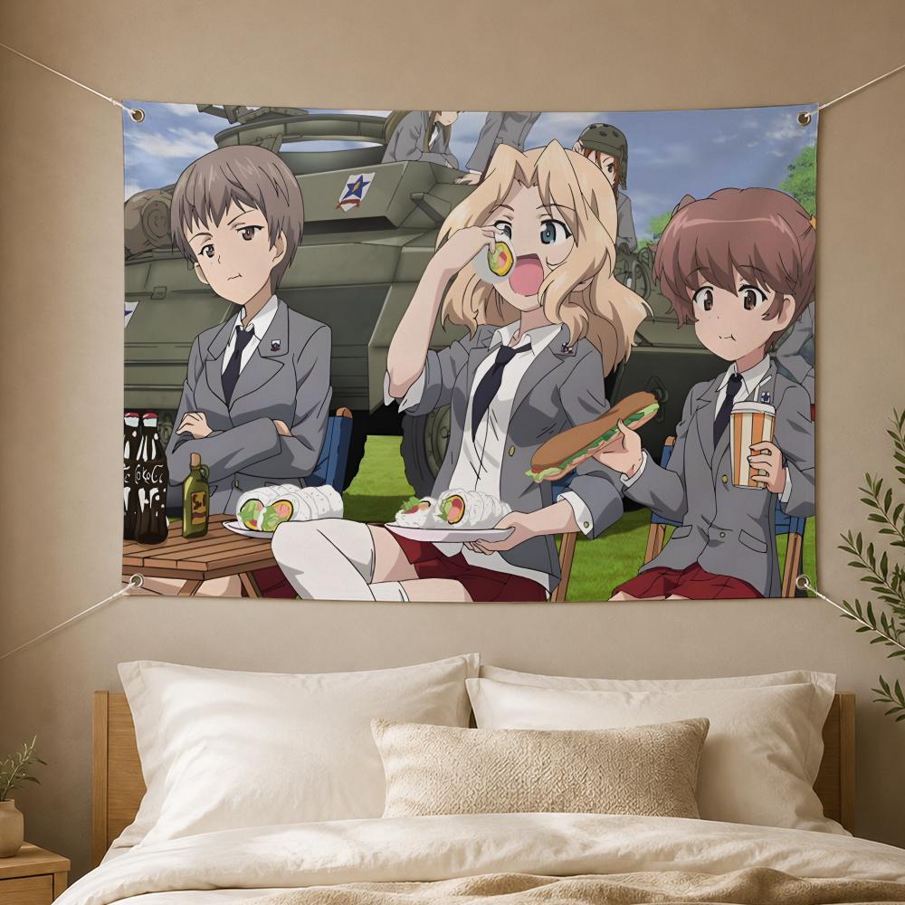 ミリタリーアニメ ガールズ&アンクパンツァー フラッグ 壁掛 - Outdoor Und Camping のレビューと価格