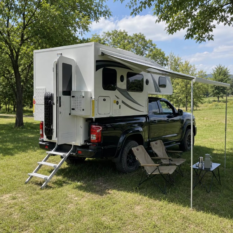 スライドイン4WDクワッドトラックキャンピングカー折りたたみ - Camping Quad のレビューと価格