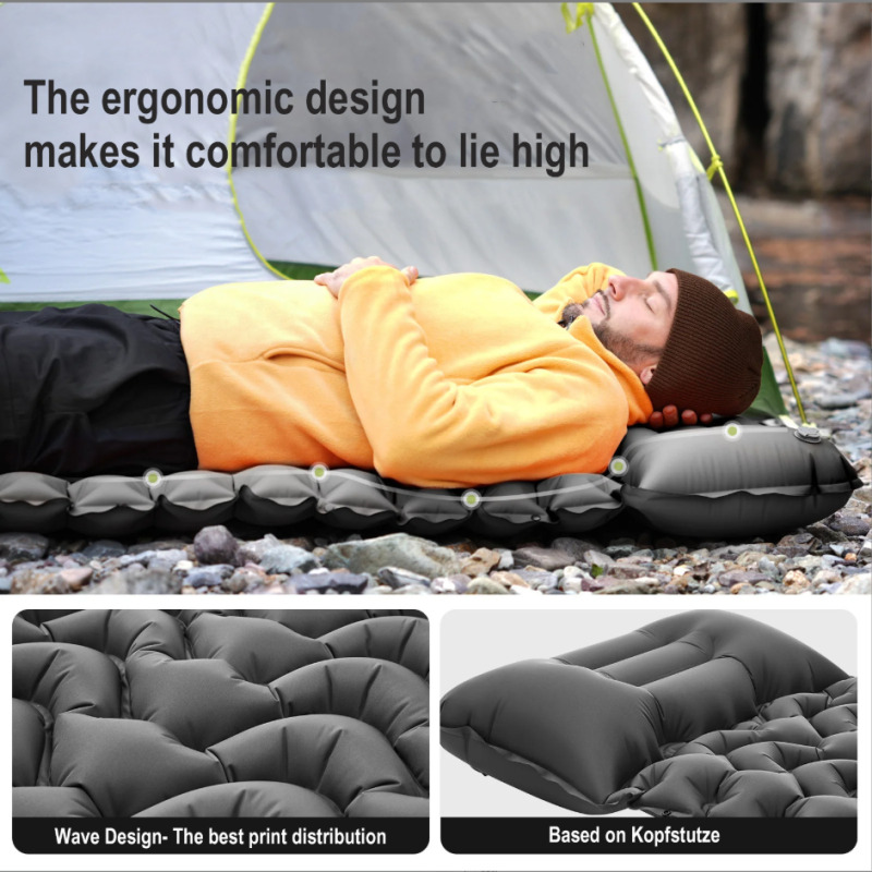 アウトドア用自動膨張式スリーピングパッド キャンプマット T - Outdoor Camping Rug のレビューと価格