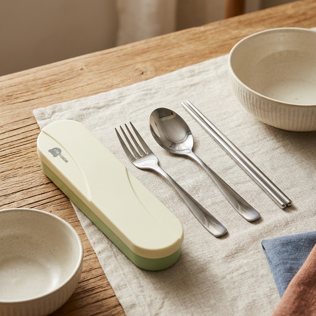 携帯用カトラリーセット ステンレス製食器 フォークとスプーン - Outdoor Y Camping のレビューと価格