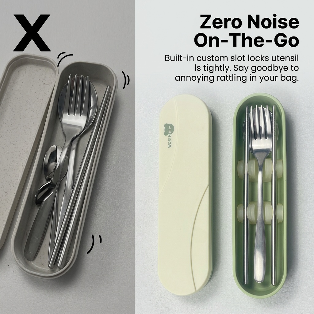 携帯用カトラリーセット ステンレス製食器 フォークとスプーン - Outdoor Y Camping のレビューと価格