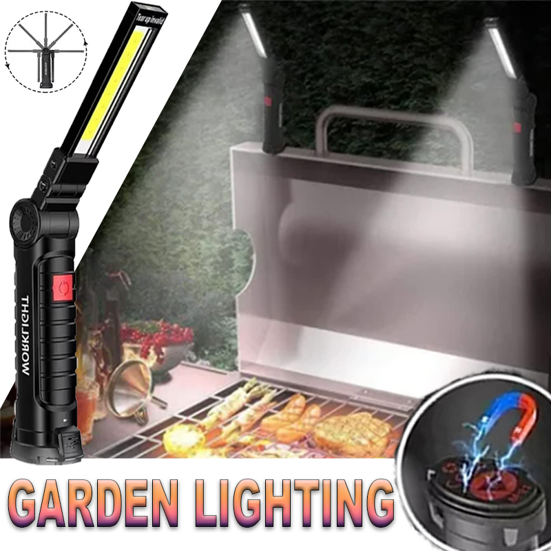 ポータブル LED 懐中電灯 磁気フック付き 屋外修理作業灯 - Outdoor Camping Glamping のレビューと価格