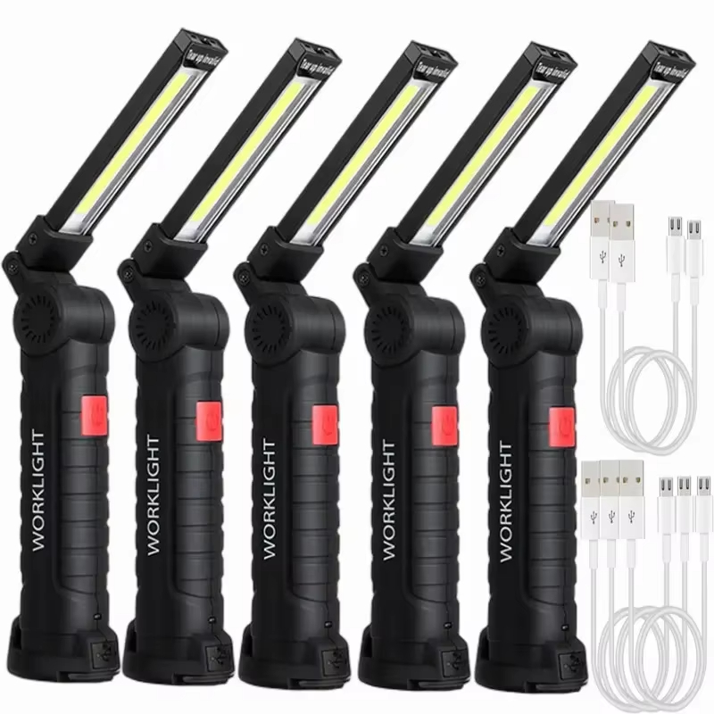 ポータブル COB LED 懐中電灯 USB 充電式ワークラ - Outdoor Camping Glamping のレビューと価格