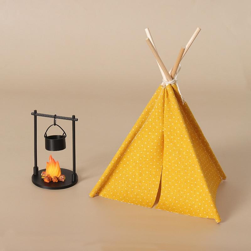 1:12 スケールキャンプテントモデル装飾模擬屋外テント飾り - Outdoor Camping Items のレビューと価格