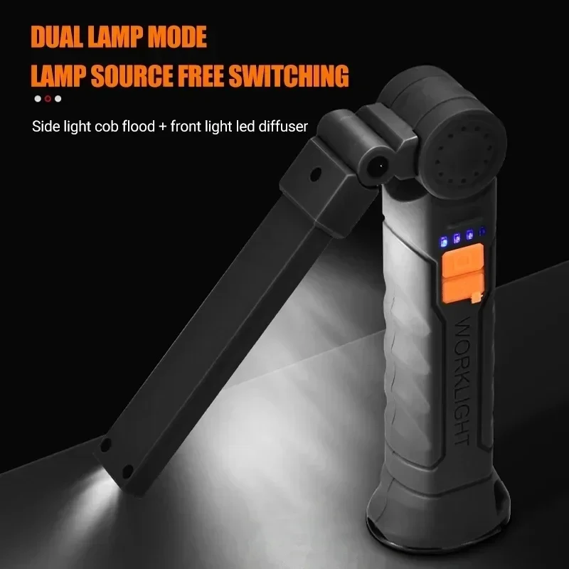 ポータブル COB LED 懐中電灯 USB 充電式ワークラ - Outdoor Camping Glamping のレビューと価格