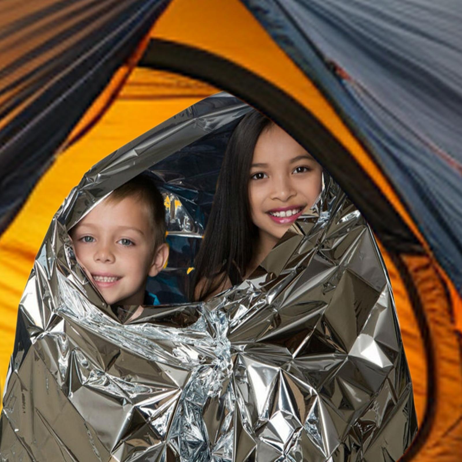 1PC 緊急ブランケット防風防水フォイルサーマルサバイバルギ - First Aid Kit Camping のレビューと価格