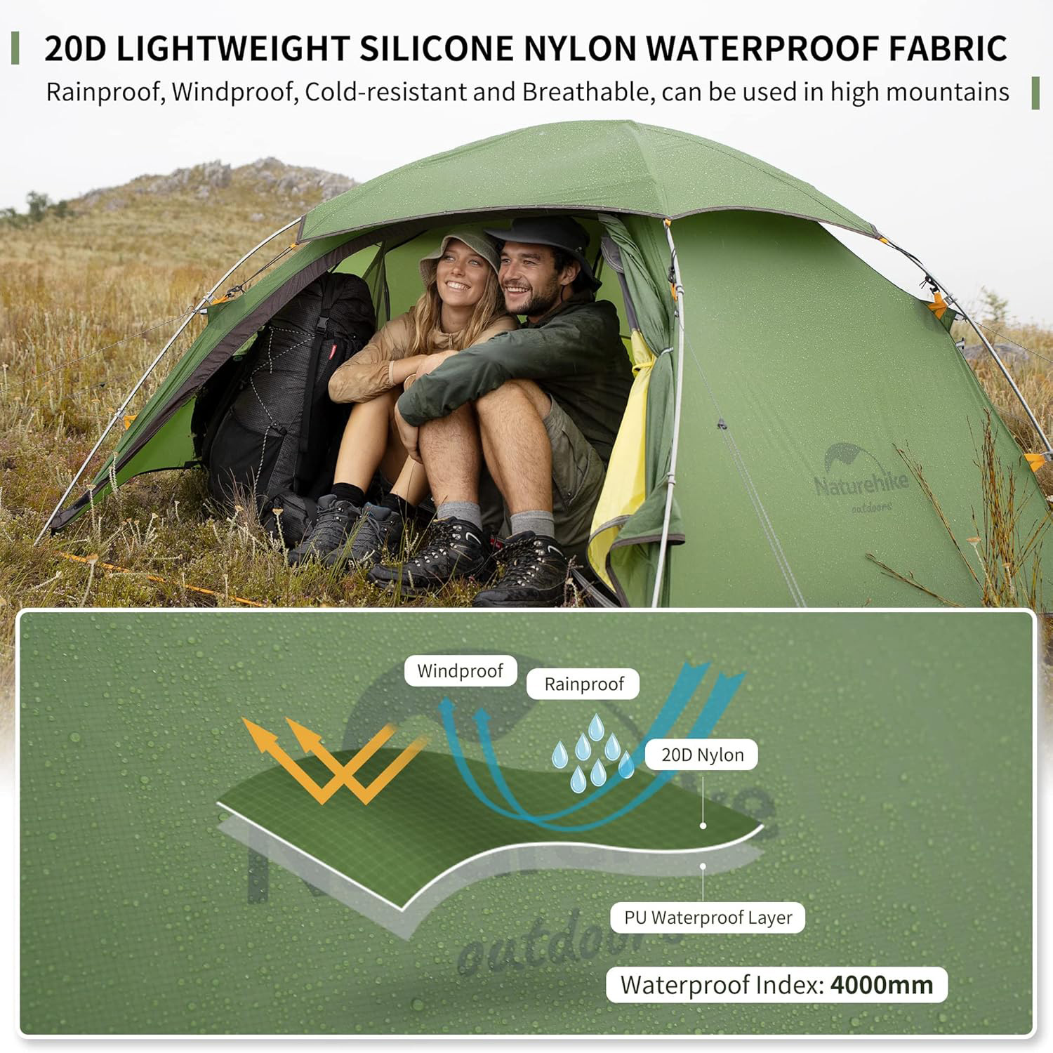 Naturehike クラウドピーク 2 テント超軽量防水キ - Ultralight Ground Sheet のレビューと価格