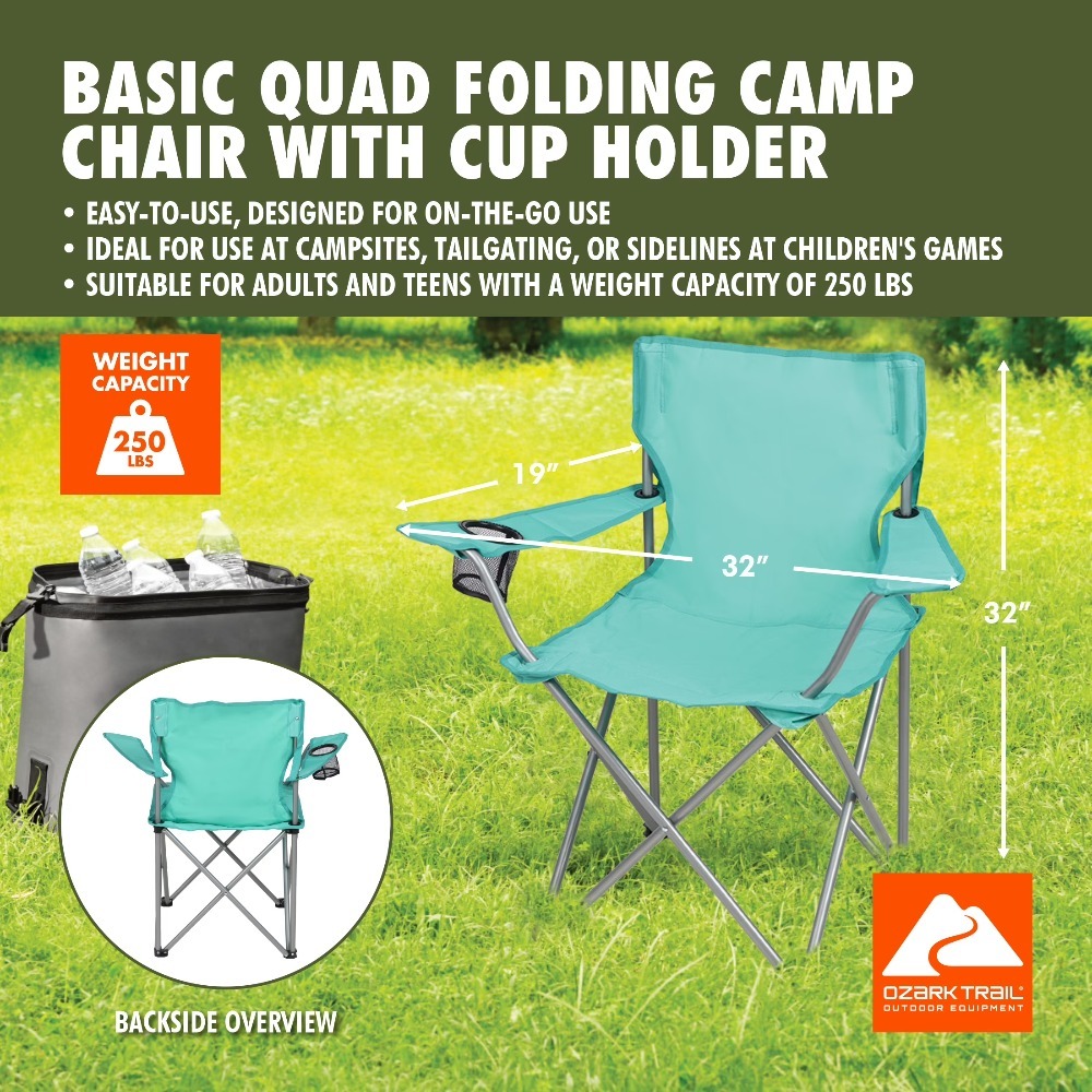 オザーク・トレイル クワッド折りたたみキャンプチェア カップ - Camping Quad のレビューと価格