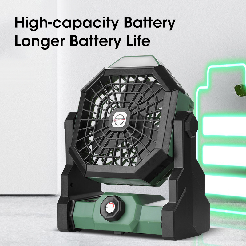 10000mAh キャンプファン LED ランタン付きポータ - Outdoor Camping Items のレビューと価格