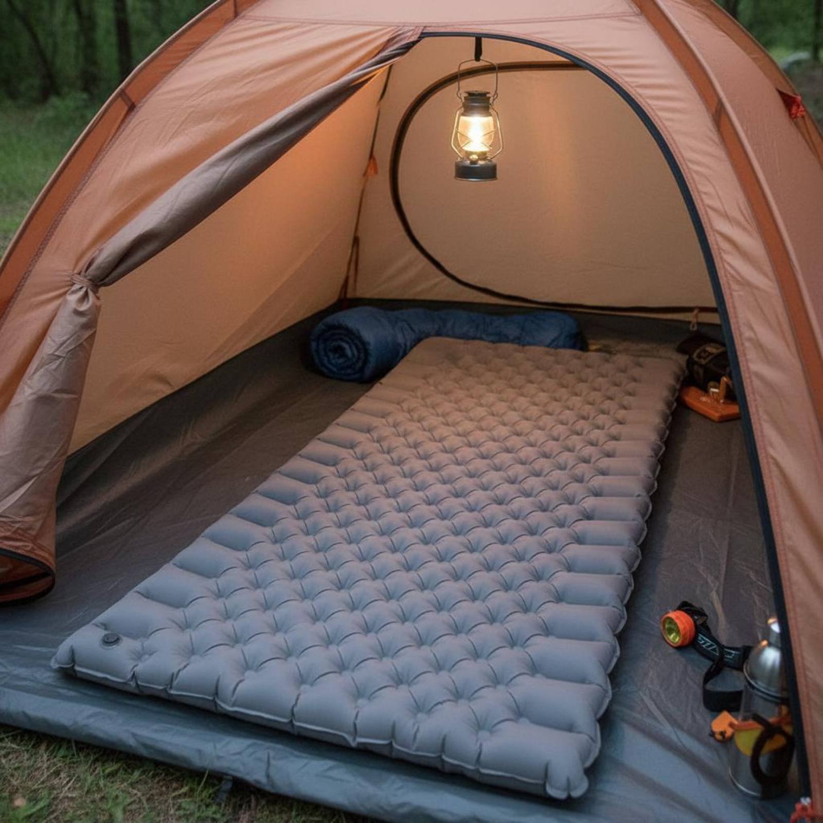 インフレータブルキャンプマットナイロン TPU インフレータ - Outdoor Camping Rug のレビューと価格
