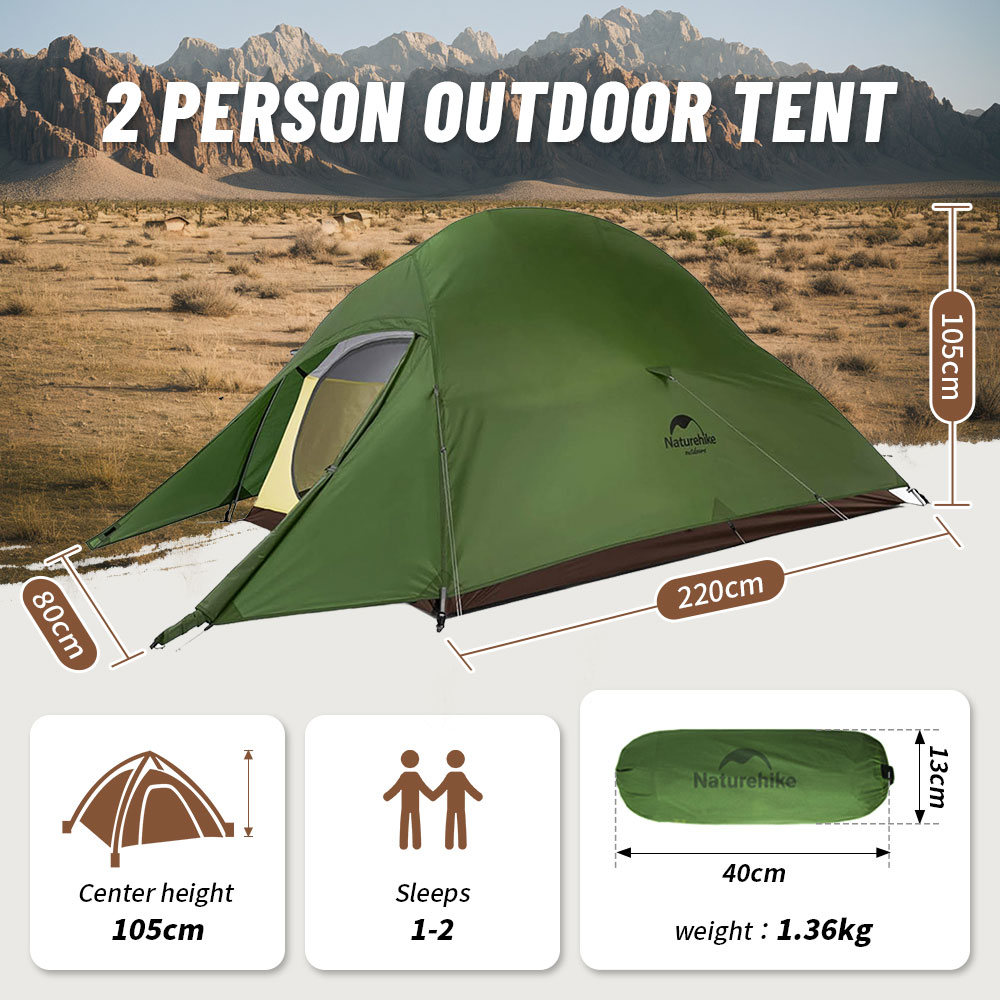 Naturehike クラウドアップ 1 2 3 人キャンプ - Ultralight Ground Sheet のレビューと価格