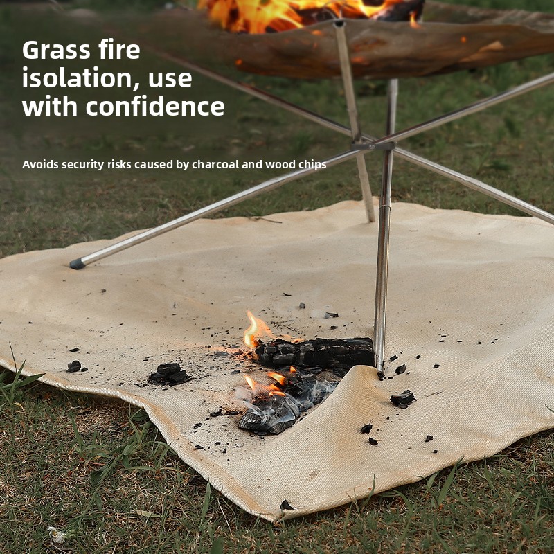 屋外キャンプ耐火布ピクニックバーベキュー断熱マット難燃性高温 - Outdoor Camping Rug のレビューと価格