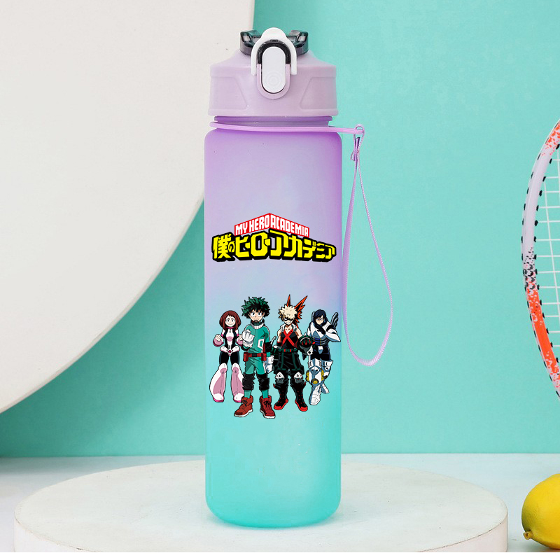 750 ミリリットルアニメ私のヒーロー学界ストロー水筒女性男 - Outdoor Y Camping のレビューと価格